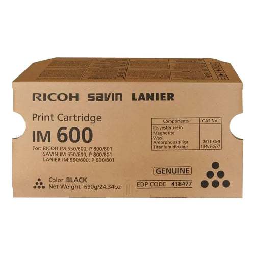 418477 Toner Negro IM 600/550 RICOH